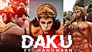 DAKU - Hanuman - Attitude Status Of Hanuman bhagwan | Hanuman Daku Song Edit | VFX difference #shor