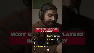 TOP 10 MOST EXPENSIVE PLAYERS IN IPL HISTORY