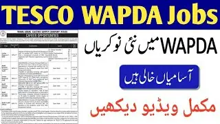 TESCO WAPDA JOBS  2022 ONLINE APPLY