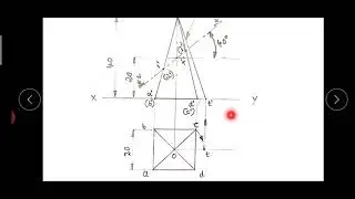 Development of Square pyramid.