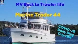 MV back to trawler life Found new trawler Marine Trader 44' twin Ford Lehman Diesel