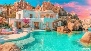 Romantic Mediterranean Music & Greek Vibes 🏡🌊 Peaceful Island Music & Dreamy Santorini Views 🎶☀️