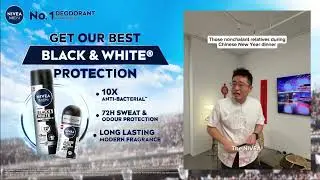 Lou All the Shang Your Way  | Odor Control + Anti-Stain Tech | NIVEA MEN Black & White Deo
