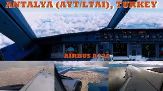 Antalya (AYT/LTAI) again | Full Approach and Landing | A320-200