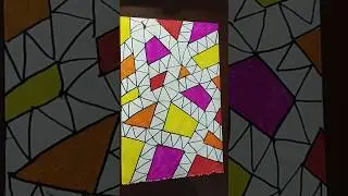 Abstract Geometric Time Lapse Drawing #timelapse #drawing