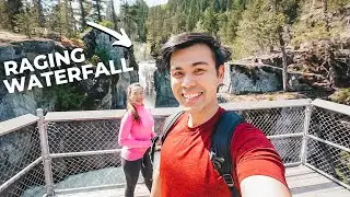 We Camped By A RAGING Waterfall! Nairn Falls Provincial Park British Columbia // Nat and Max