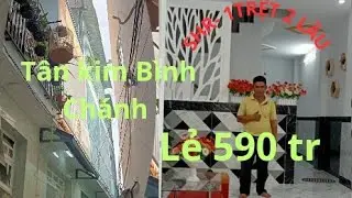 Nh&agrave; SHR- Đất ODT. T&Acirc;N KIM 🌈 LẺ 590 tr: FUUL NỘI THẤT : 3,5X10 🌈 0858, 915, 872