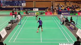 Match point - Felix Burestedt vs Chia Hao Lee - MS, SF - Norwegian Int. 2022