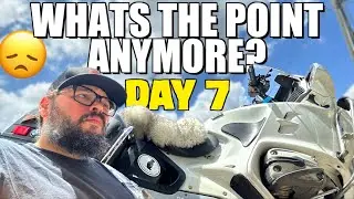 Reality sets in on a 5200 mile motorcycle trip, what do you do when it feels pointless? ep2