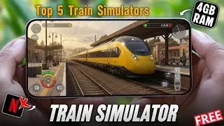 TOP 5 HIGH GRAPHICS NEW INDIAN TRAIN SIMULATOR GAMES FOR ANDROID | Train side