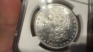 Распаковка монеты NGC: великолепно сохранившаяся монета Моргана, приобретенная по цене серебра!!