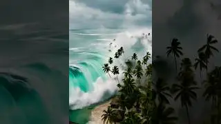 Maldives in Chaos: Giant Tsunami Strikes the Paradise Island 🌪️🌊