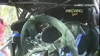 Novikov huge crash onboard WRC Rally Australia 2011