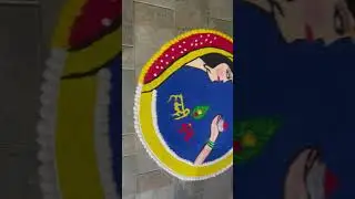 Haldi kunku Rangoli   #art #festivalrangoli #rangoli