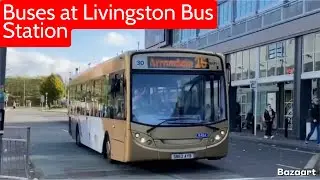 Buses at Livingston Bus Station - Bus Vlog 13/10/23