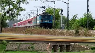 7 In 1 High Speed LHB And ICF Trains With WAG 7 Locomotives Of Indian Railways.
