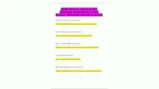 BPME Block 5 Theory of War Questions and Answers Latest Version 20252026 Correct Verified