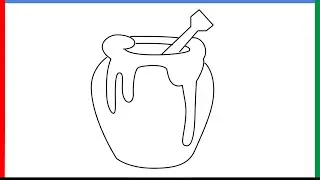 How to draw Honey Pot [emoji] step by step for beginners