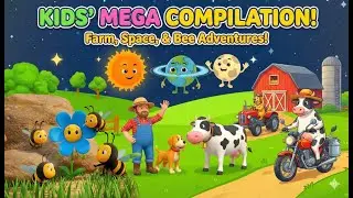 🔴 LIVE: Kids' Mega Cartoon Party! Farm, Space & Bees 🚜🚀