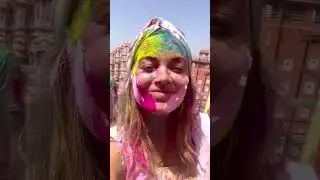 Another absolutely incredible Holi party in Jaipur, India 😻🎉🇮🇳