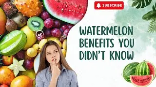 WATERMELON BENEFITS YOU DIDN'T KNOW. #fruitnutrition #fruitsbenefits