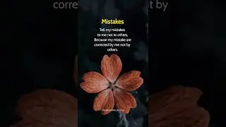 Mistakes | Correct Me, Not Gossip About Me#SelfGrowth #OwnYourMistakes #Respect