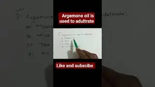Argemone oil is used to Adultrate???#youtubeshort #short #playfulnaturebabu