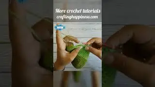 How To Crochet The Back & Front Loop Stitches | Crafting Happiness #shorts
