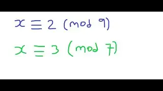 Solving a System of Congruences