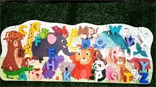 Cute ABC Animals Puzzle for Kids | Animal puzzle games for toddlers