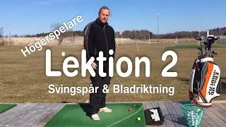 Lektion 2: Svingspår & Bladriktning (Högerspelare)            Golfskola med Marcus Edblad