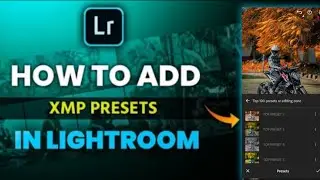 How to import Xmp Presets in Lightroom apk | photo editing tutorial | Lightroom preset add 