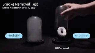 Smoke Removal Test (Short ver.) - IONKINI Personal Portable Necklace Wearable Air Purifier JO-2001