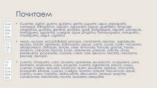 Испанский. Урок 1. Произношение gua gue gui ce ci cue cua que qui