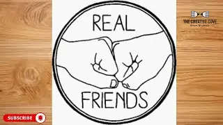 BFF Drawing - Two best friend girl drawing/ easy drawing for beginners/ Friendship day drawing / Art