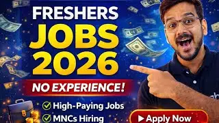 Jobs for Science Graduates & BTech Freshers 2026 | No Experience Required