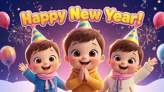 Happy New Year 🎉 | Kids New Year Song | New Year Celebration for Children