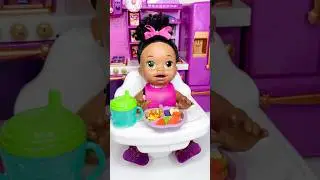 Baby Alive Snackin Sara Doll Feeding Routine #babyalive #babydolls #dolls