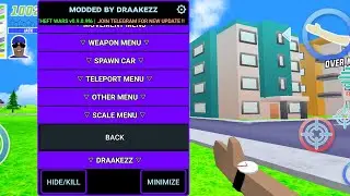 Dude Theft Wars mod menu 0.9.0.9f6 ( Mod by Draakezz )