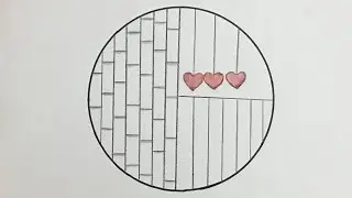 Circle Drawing With Easy Drawing Red Heart &hearts;️