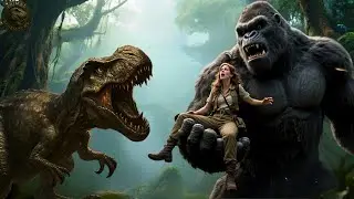 The Explorer Girl vs. Two T-Rex &ndash; Saved by KONG | A Legendary Jungle Battle PrimalBehemoths