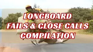 Fails and close calls || Downhill skateboarding