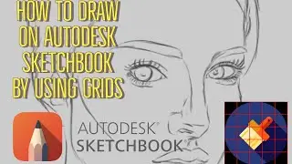 Autodesk sketchbook /Portrait by using Grids with this app /how to draw base of sketch