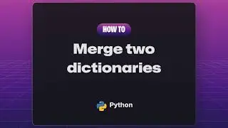 Merge two dictionaries in a single expression using Python