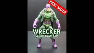 CUSTOM - Wrecker Trench Coat - Best MOD // Marvel 1/18 Scale #actionfigures #marvel #marvelcharacter