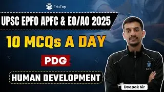 UPSC EPFO 2025 Free Classes |Population Development & Globalization |Human Development Practice MCQs