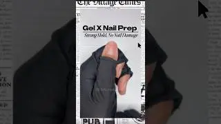 Gel-X prep for strong hold and zero nail damage #nails #gelnails #gelx #nailprep #nailtutorial