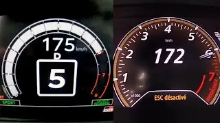 Toyota Yaris GR vs. Renault Megane R. S. Trophy (0-220 kph)