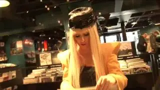 Lady Gaga in London : Record Shop (Rare old footage) - ORIGINAL