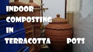 Composting Indoors In Terracotta Pots | Beginner Composting | Make your own soil conditioner